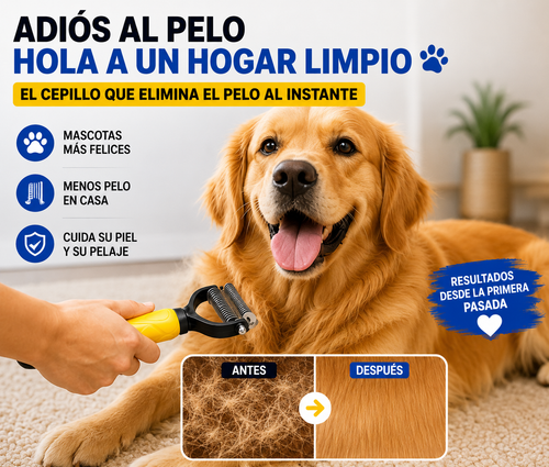 Cepillo Profesional para Cuidado de Mascotas - detalle