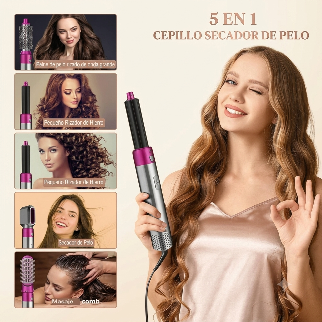 Cepillo Secador 5 en 1